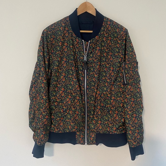 Alpha Industries reversible floral bomber jacket L - Picture 3 of 7